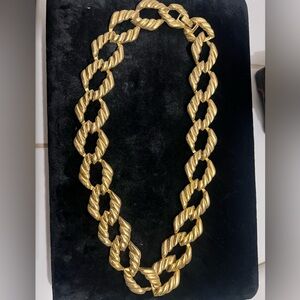 Gold tone Chain Link Necklace